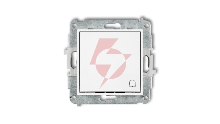 MINI Mechanizm łącznika zwierny dzwonek biały mat 25MWP-4