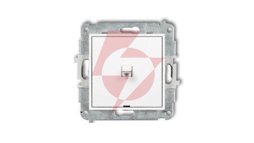 MINI Mechanizm łącznika jednobiegunowego w stylu amerykańskim biały mat 25MWPUS-1