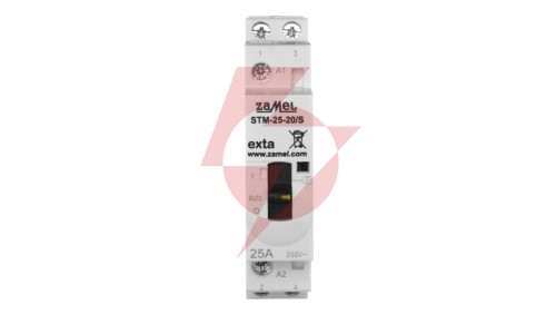 Stycznik modułowy ze sterowaniem ręcznym instalacyjny 25A 2Z 230V AC STM-25-20/S EXT10000287