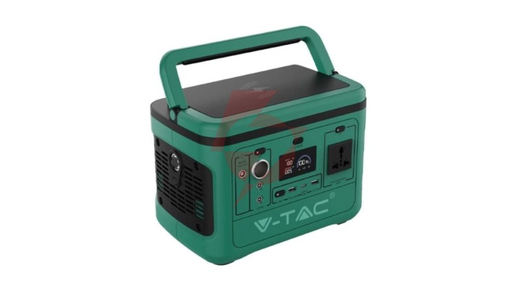 Przenośny magazyn energii, powerbank 568Wh 600W LiFePO4 VT-606 26.2Ah/21.6V 11442