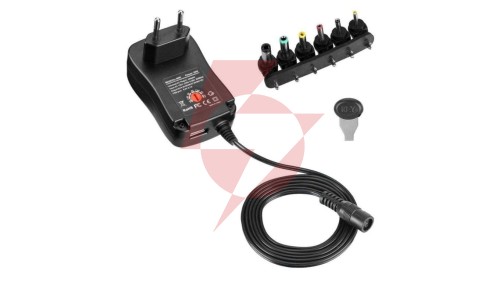 Zasilacz uniwersalny regulowany 3-12V 1A 12W USB 5V 2.1A IPW-NTS1000G2