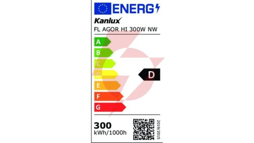 Projektor FL AGOR HI 300W NW 45000lm 4000K barwa neutralna IP65 5 lat gwar. czarny 33478