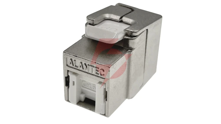 Moduł keystone RJ45 beznarzędziowy STP kat.6A PoE+ Podw. par. transmisyjne ALANTEC MB005-1