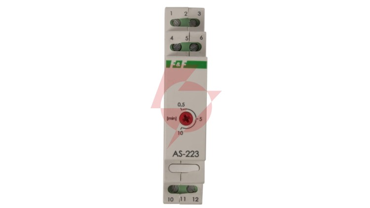 Automat schodowy z przeciwblokadą 16A 0,5-10min 230V AC AS-223