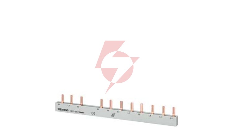 Szyna łączeniowa 3P 10mm2 sztyftowa 11 modułowa (dla RCCB 3+N z prawej strony) pełna izolacja 5ST3624