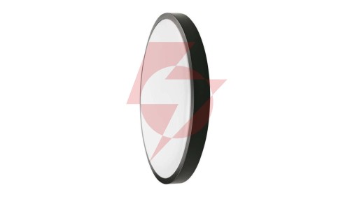 Plafoniera LED 18W 1800lm 4000K IP44 Okrągła fi225 Mleczny Czarna Ramka z mikrofalowym czujnikiem ruchu 7669