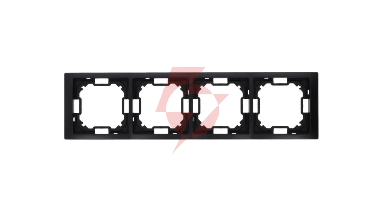 Simon Basic Ramka 4-krotna Neos IP20 czarny mat BMRC4/49