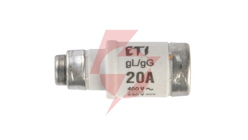 Wkładka bezpiecznikowa D02 20A gG 400V AC/250V DC E18 002212001