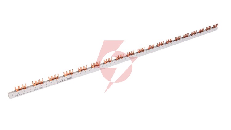 Szyna prądowa łączeniowa - widełkowa 3-fazowa 80A 57 modułów 16 mm² 81994106