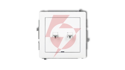 DECO Mechanizm łącznika świecznikowego w stylu amerykańskim, biały mat 25DWPUS-2
