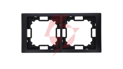 Simon Basic Ramka 2-krotna Neos IP20 czarny mat BMRC2/49