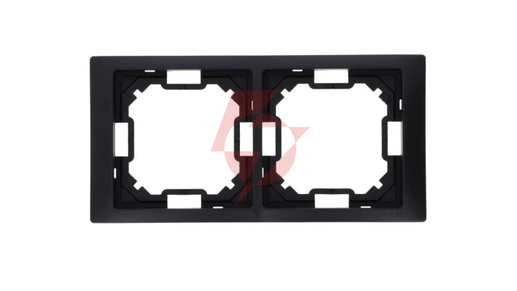 Simon Basic Ramka 2-krotna Neos IP20 czarny mat BMRC2/49