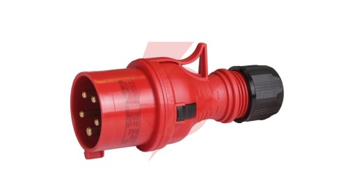 Wtyczka przenośna 32A 5P 400V czerwona TWIST WPP TYP B 32/5 IP44 922085