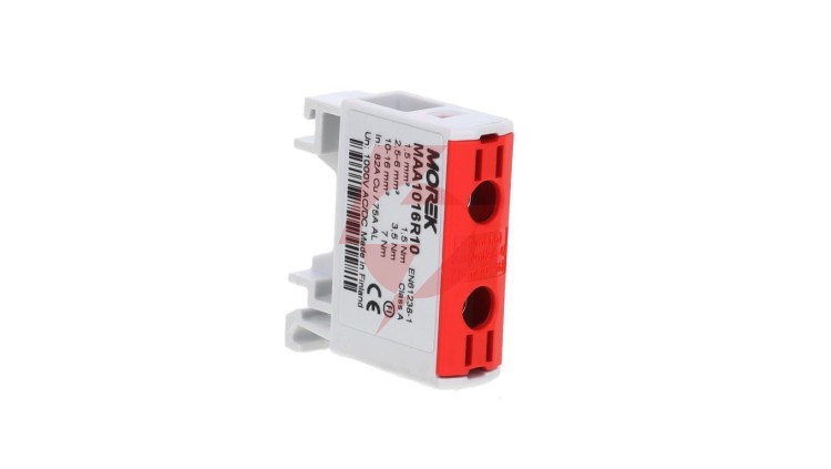 Złączka OTL16 kolor czerwony 1xAl/Cu 1,5-16mm2 1000V AC / 1500V DC Zacisk uniwersalny MAA1016R10