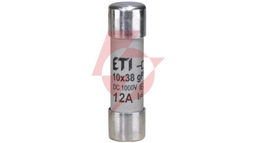 Wkladka bezpiecznikowa cylindryczna PV 10x38mm 12A gPV 1000V DC CH10 002625077