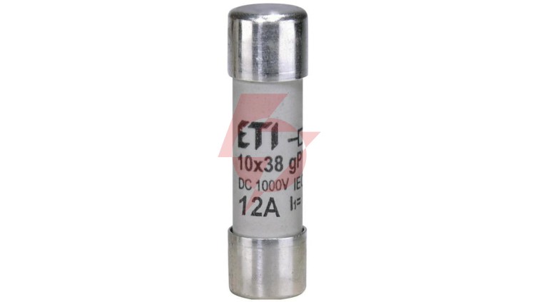 Wkladka bezpiecznikowa cylindryczna PV 10x38mm 12A gPV 1000V DC CH10 002625077