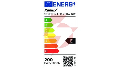 Oprawa uliczna LED STRETON 200W 26000lm 4000K IK08 IP66 Ikl. ochr. ENEC 5 Lat Gwar. 36233