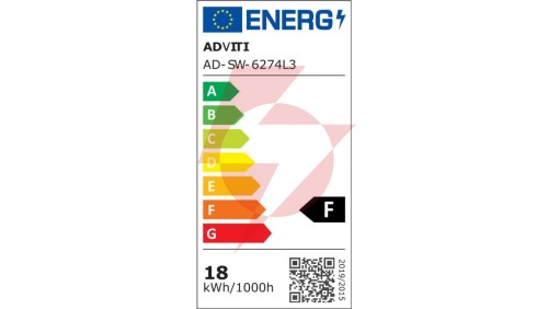 Panel świetlny AVIS II LED 18W, 1650lm, 3000K,AD-SW-6274L3