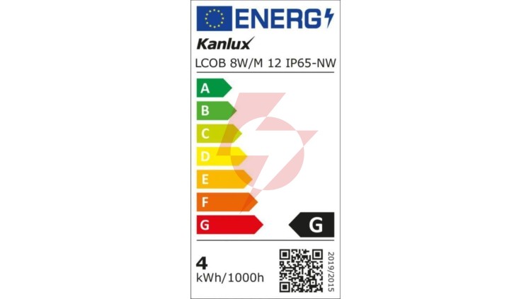 Taśma LED 12V LCOB 8W/M 12 IP65-NW 720lm/m 4000K Ra90 IP65 rolka 5mb 3 lata Gwarancji 33367