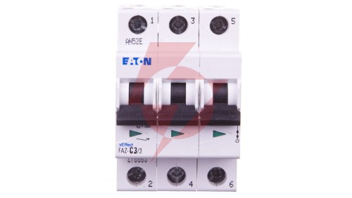Wyłącznik nadprądowy 3P C 3A 15kA AC FAZ C3/3 278863