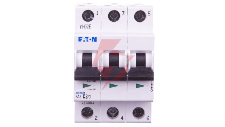 Wyłącznik nadprądowy 3P C 3A 15kA AC FAZ C3/3 278863