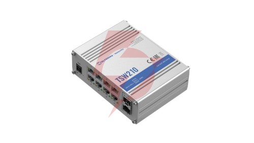 Switch 8x RJ45 1000Mb/s, 2x SFP Teltonika TSW210