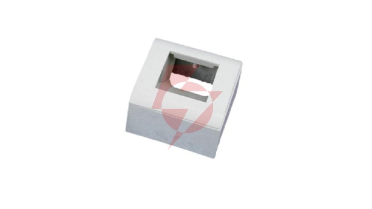 Puszka + support (metalowy) + ramka 45x45 (komplet 1M) ALANTEC OS009