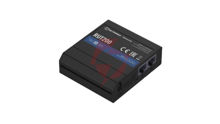 Przemysłowy Router LTE 4G/LTE Cat.4, 2x LAN 100Mb/s WiFi 2,4GHz, RMS Teltonika RUT200