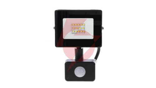 NAŚWIETLACZ LED SMD KASTEL 10W 4000K 800LM IP65 CZARNY CZ. PIR C64-S-LFK-010BL-4K