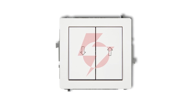 DECO Mechanizm łącznika zwierny żaluzjowego, biały mat 25DWP-8