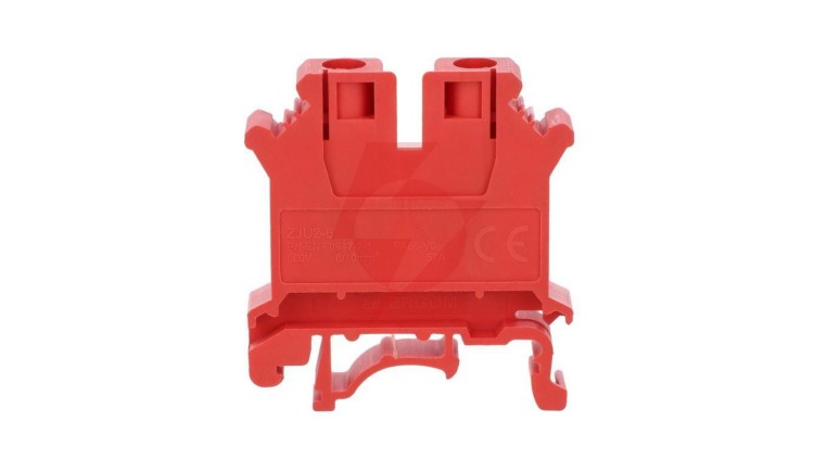 Złączka szynowa 1-torowa ZJU2-6/RD 6mm2 czerwona R34RR-07010000435