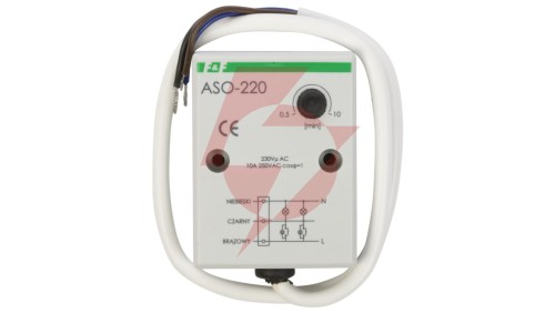Automat schodowy tablicowy 10A 0,5-10min 230V AC ASO-220