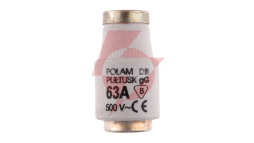 Wkładka bezpiecznikowa 63A DIII gG / BiWtz 500V E33 002313403
