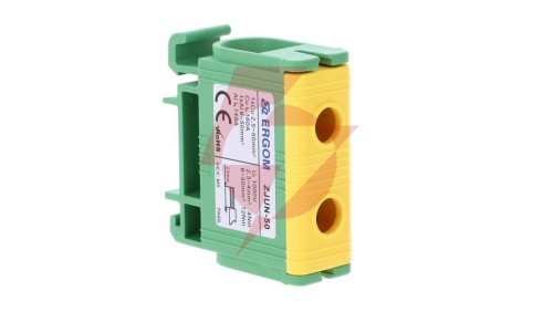 Złączka szynowa 1-torowa ZJUN-50 PE 50mm2 żółto-zielona R34RR-07020001703