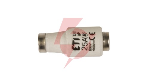 Wkładka bezpiecznikowa 25A DII gF / BiWts 500V AC/440V DC E27 002312107