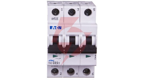Wyłącznik nadprądowy 3P C 0,5A 15kA AC FAZ C05/3 278856