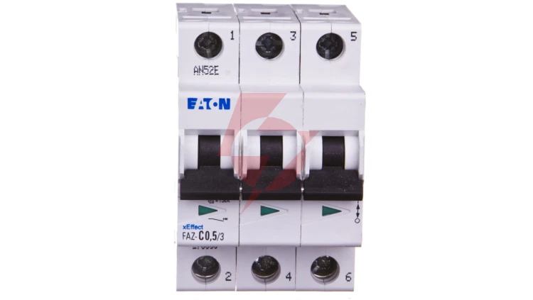 Wyłącznik nadprądowy 3P C 0,5A 15kA AC FAZ C05/3 278856