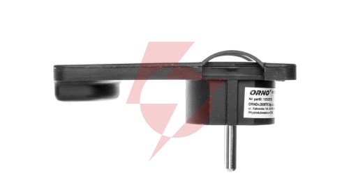 Wtyczka płaska kątowa 2P 16A 250V czarna OR-AE-1311/B