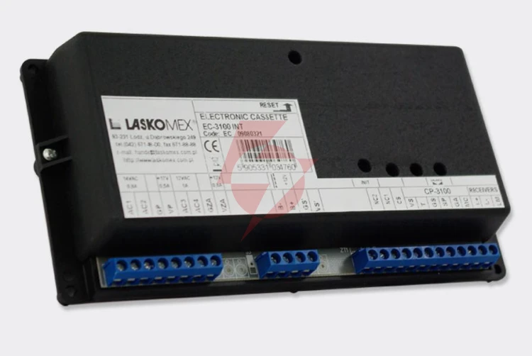 Laskomex kaseta elektroniki ec-3100r-2 int - do systemu obsługującego 8 wejść głównych