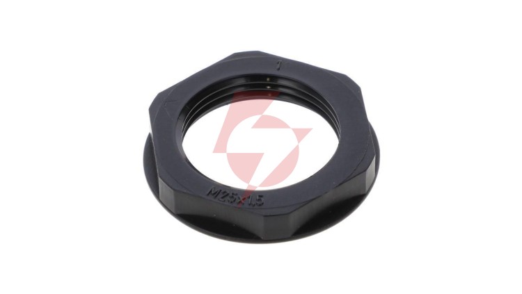 Nakrętka poliamidowa M25 EN 25M BK czarna E03DK-02020400403