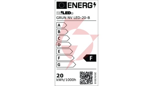 Projektor GRUN NV LED-20-B 1700lm 4000K barwa neutralna IP65 czarny 31391