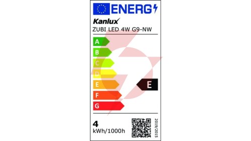 Żarówka LED G9 ZUBI LED 4W G9-NW 520lm 4000K barwa neutralna 24527