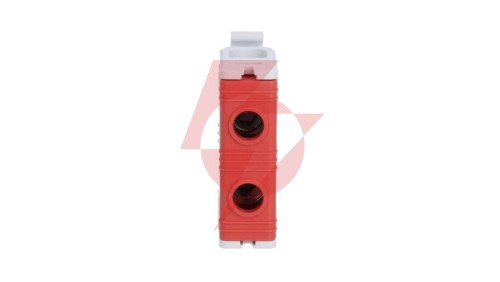Złączka szynowa 1-torowa ZJUN-16/RD czerwona R34RR-07010004103