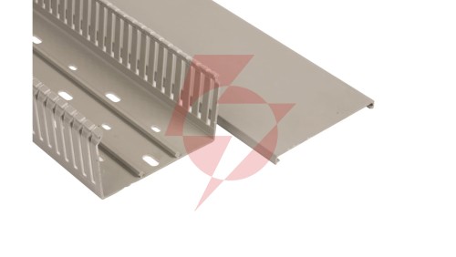 Korytko grzebieniowe samogasnące 100x60 szare z pokrywą PV UV /2m/ ECS10060 (opak. 20m)