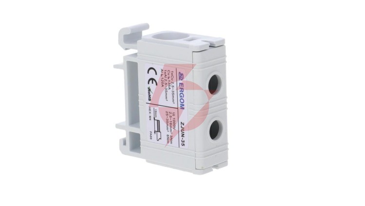 Złączka szynowa 1-torowa ZJUN-35 szara R34RR-07010001603