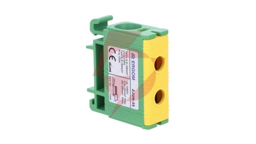 Złączka szynowa 1-torowa ZJUN-35 PE żółto-zielona R34RR-07020001603