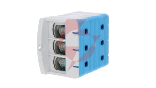 Złączka szynowa 3-torowa ZJUN-3x240/BL niebieska R34RR-07010022601