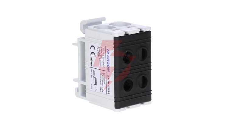 Złączka szynowa 2-torowa ZJUN-2x35/BK czarna R34RR-07010019303