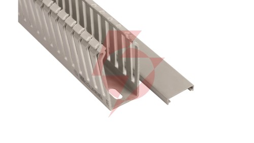 Korytko grzebieniowe samogasnące 25x60 szare z pokrywą UV ECS2560 /2m/ (opak. 70m)