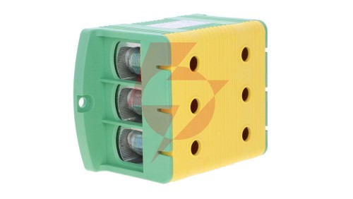 Złączka szynowa 3-torowa ZJUN-3x240 PE żółto-zielona R34RR-07020002701